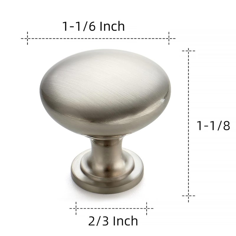 Ravinte 35 Pack Kitchen Cabinet Knobs - Satin Nickel Zinc Brushed Drawer Pulls - Door Handles for Dressers - Image 3